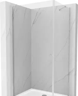 Vane MEXEN/S - Pretória sprchovací kút 80x120 cm, transparent, chróm + sprchová vanička vrátane sifónu 852-080-120-01-00-4010