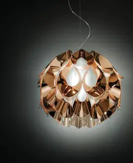 Závesné svietidlá Slamp Slamp Flora – dizajnérska lampa, medená, 50 cm