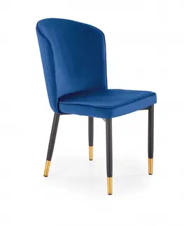 Jedálenské stoličky a kreslá Jedálenské kreslo K446 Halmar Modrá