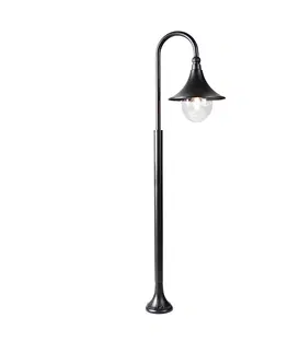 Zahradne stlpove lampy Smart buiten lantaarn zwart 125 cm IP44 incl. Wifi A60 - Daphne