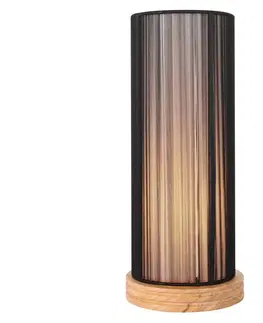 Lampy  Stolná lampa KIOTO 1xE27/40W/230V čierna/hnedá 