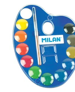 Hračky MILAN - Akvarelové farby 12ks + štetec