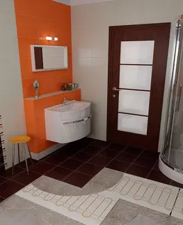 Kúpeľňa SAPHO - WARM TILES elektrická podlahová vykurovacia rohož 7,6m2, 1210W WTM76