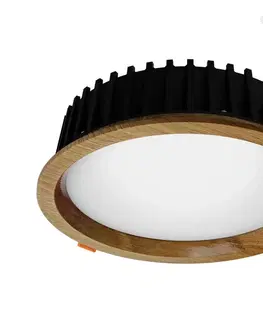 Svietidlá APLED APLED - LED Podhľadové RONDO WOODLINE LED/12W/230V 3000K pr. 20 cm dub masív 