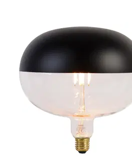 Ziarovky E27 stmievateľná hlava LED lampy zrkadlová čierna 6W 360 lm 1800K