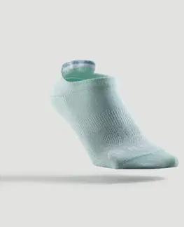 bedminton Športové ponožky RS 160 nízke 3 páry biele, bledozelené, bledomodré