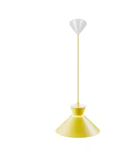Závesné svietidlá Nordlux Závesné svietidlo s kovovým tienidlom, žlté, Ø 25 cm