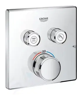 Kúpeľňové batérie GROHE GROHE - Grohtherm SmartControl Sprchový set Perfect s podomietkovým termostatom, 2 prúdy, chróm 34742000