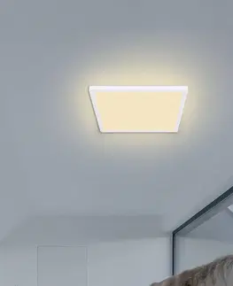 Stropné svietidlá Globo Stropné LED Sapana, hranaté, stmievateľné, biela