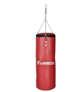 Boxovacie vrecia a hrušky Detské boxovacie vrece inSPORTline 26x65cm / 15kg červená