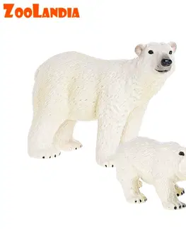 Hračky - figprky zvierat MIKRO TRADING - Zoolandia ľadový medveď s mláďatami v krabičke