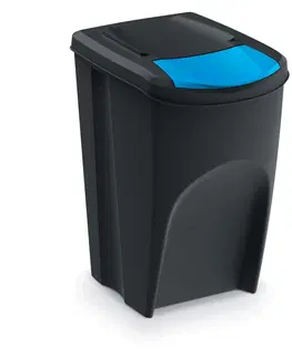 Odpadkové koše NABBI IKWB35S3 odpadkový kôš na triedený odpad (3 ks) 35 l čierna / kombinácia farieb