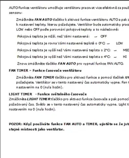 Ventilátory Diaľkové ovládanie programovateľné FARO 33937 pre stropné ventilátory FARO