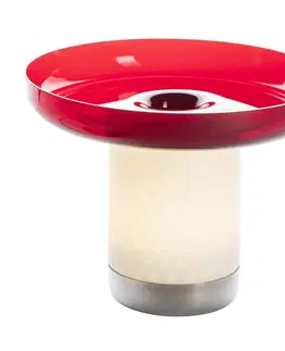 Stolové lampy Artemide Artemide Bontà stolná LED lampa, červená doska