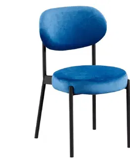 Čalúnené stoličky Stolička Pag Dark Blue