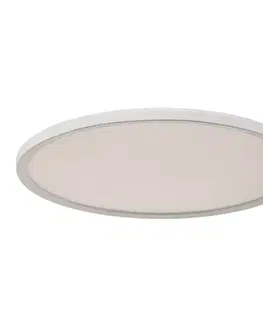 Stropné svietidlá Briloner LED panel Slim okrúhly RGBW efekt Ø 42 cm biela