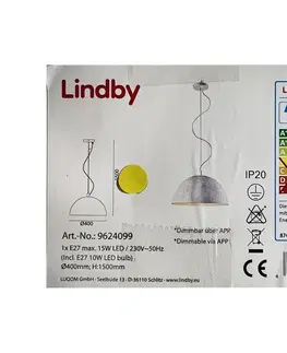 Svietidlá Lindby Lindby - LED RGB Stmievateľný luster na lanku CAROLLE LED/10W/230V 