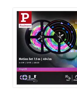 LED osvětlení Paulmann Paulmann 70514 - LED RGB/15W Stmievateľný pásik SIMPLED 7,5m 230V + DO 