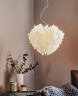 Závesné svietidlá Slamp Slamp Veli Foliage závesná lampa, biela Ø 45 cm