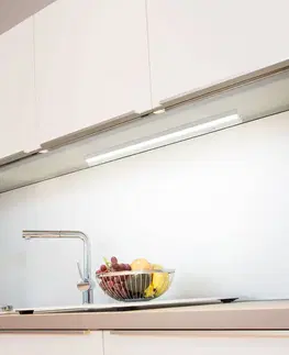 Osvetlenie kuchynskej linky Müller-Licht LED svetlo na nábytok Conero DIM Euro zástrčka 40cm sivá