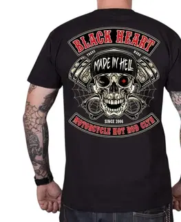 Pánske tričká Tričko BLACK HEART Rascal čierna - XL