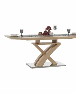 Jedálenské stoly Jedálenský stôl, dub, 160-200x90 cm, BONET NEW TYP 2