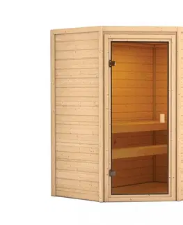 Sauny Interiérová fínska sauna 195 x 145 cm Dekorhome