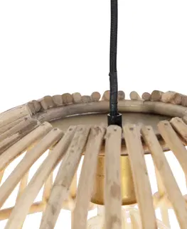 Zavesne lampy Vidiecka závesná lampa bambusová 55 cm - Cane Magna
