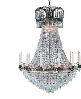 Lustre Markslöjd Veľkolepý sviečkový visiaci luster Läckö 92 cm