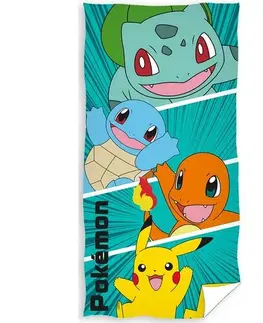 Uteráky Carbotex Detská osuška Pokémon Prvá Generácia, 70 x 140 cm