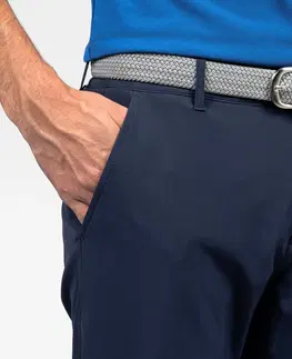 nohavice Pánske golfové nohavice WW 500 tmavomodrá