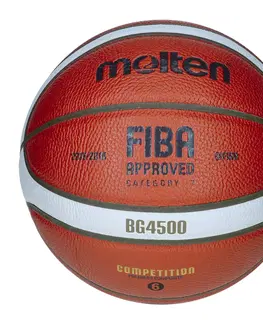 basketbal Basketbalová lopta Molten B6G 4500 veľkosť 6 oranžová