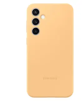 Puzdrá na mobilné telefóny Zadný kryt Silicone Cover pre Samsung Galaxy S23 FE, marhuľová EF-PS711TOEGWW