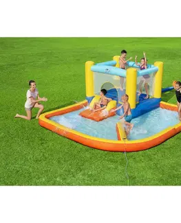 Hračky na záhradu Bestway Nafukovacie vodné centrum s trampolínou Beach Bounce Water Park, 365 x 340 x 152 cm
