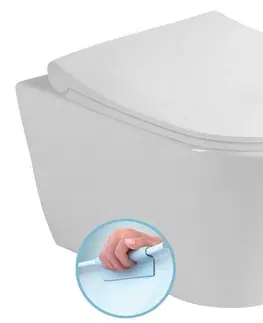 Záchody SAPHO - AVVA závesná WC misa, Rimless, 35,5x53cm, biela 100314