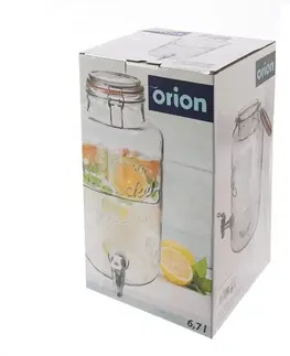 Poháre Orion Fľaša sklo+kohútik, 6,7 l​
