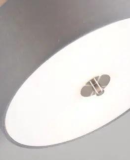 Stropne svietidla Vidiecke stropné svietidlo sivé 30 cm - bubon