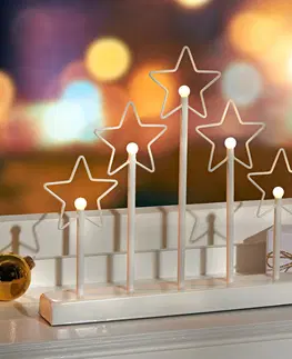 Drobné dekorácie a doplnky LED svetelný oblúk "Hviezdy"