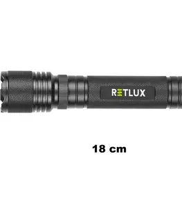 Svetlá a baterky Retlux RPL 112 Ručné LED svietidlo na AA batérie, dosvit 100 m, výdrž 96 hodín