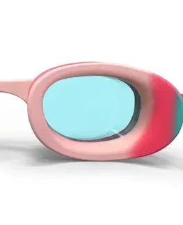 plávanie Plavecké okuliare Xbase Dye veľkosť S s čírymi sklami ružové