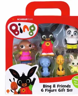 Drevené hračky Sada figúrok Bing a jeho priatelia, 6 figúrok 