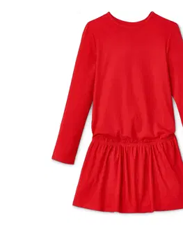 Dresses Džersejové rebrované šaty, červené