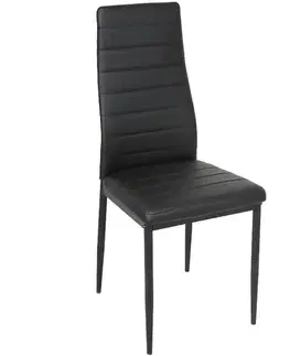 Čalúnené stoličky Stolička Megi čierna 80018