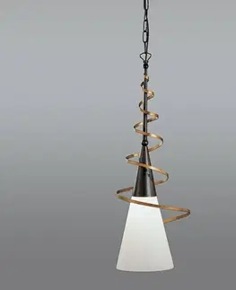 Závesné svietidlá Kögl Závesná lampa BONITO antická hrdza 75 cm