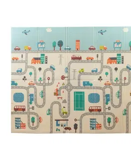 Dekorácie do detských izieb PlayTo Multifunkčná hracia podložka Mesto, 200 x 150 cm