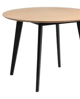 Stoly do jedálne Okrúhly Jedálenský Stôl Roxby 105 Cm, Dub