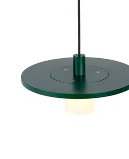 Vonkajšie závesné svietidlá Carpyen Vonkajšie LED svietidlo Montoya z hliníka, zelená