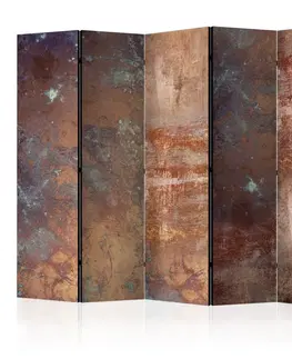Paravány Paraván Rusty Plate Dekorhome 135x172 cm (3-dielny)