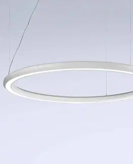 Závesné svietidlá Marchetti LED závesné svietidlo Materica spodné Ø 120 cm biele