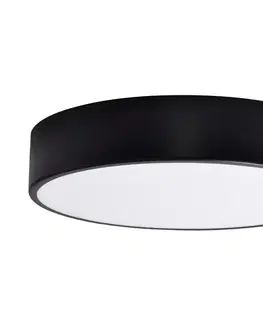 Svietidlá  Stropné svietidlo so senzorom CLEO 3xE27/24W/230V pr. 40 cm čierna 
